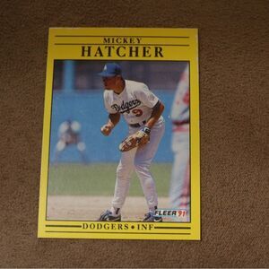 Mickey Hatcher #206 Baseball Card